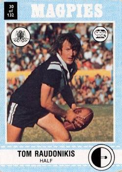 1977 Scanlens #30 Tommy Raudonikis Front